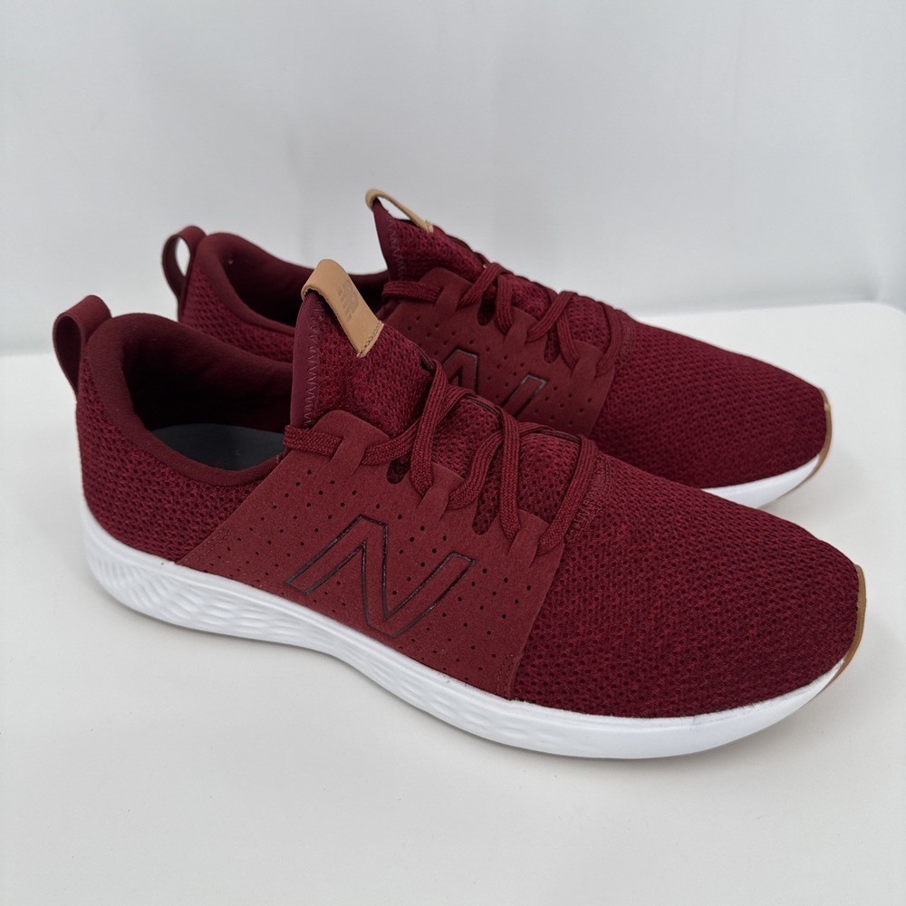 New Balance Men's Running Athletic Sneakers Lace-up Low Top Burgundy Size 11 D